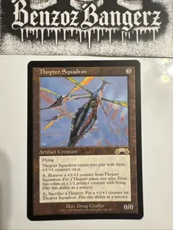 Magic the Gathering Exodus Thopter Squadron Rare Card #140 - Image 1