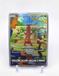 Custom Textured Foil Holo Sudowoodo Card Sudowoodo READ DESCRIPTION BELOW - Image 1