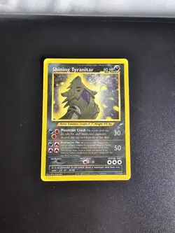 Pokemon TCG Shining Tyranitar Neo Destiny Holo Card 113/105 Unlimited MP - Image 2