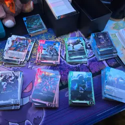 Gundam Card Game GD-01 Newtype Rising Lot 75 Cards. Mix of Common/Uncommon/Rare - Image 1