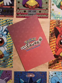 Eevee Ponchos Pokemon Let's Go Eevee Card Database GOLD STARS - 9 Card Set - Image 2