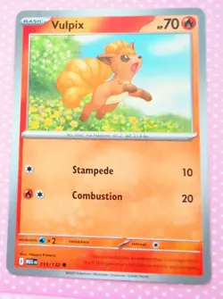 Vulpix 019/132 Mega Evolution Pokemon Trading Card NEAR MINT NM 2025 - Image 1