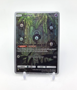 Custom Textured Foil Holo Unown Card Unown EX READ DESCRIPTION BELOW - Image 1
