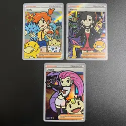 3 card lot Misty, Marnie & Jessie - After Skool Hobby Series 1 Fan Art/NonTCG - Image 1