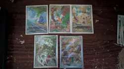 Pokemon Card Illustration Rare Lot (MP+/LP) Heracross Florgato Pachirisu - Image 1