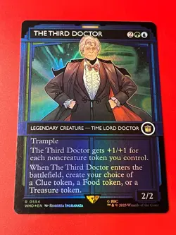 1x SHOWCASE FOIL THE THIRD DOCTOR - Doctor Who MTG Magic the Gathering - Image 1