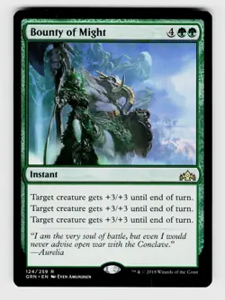 MTG, Guilds of Ravnica, Bounty of Might, Normal, No.124, R Instant - Image 1