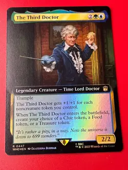 1x FOIL BORDERLESS THE THIRD DOCTOR - Doctor Who - MTG - Magic the Gathering - Image 1