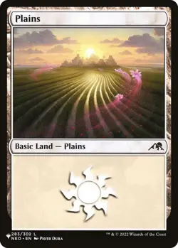 x4 Plains Land Regular #NEO-283 | PLST The List | 20 Ways to Win Deck | MTG - Image 1