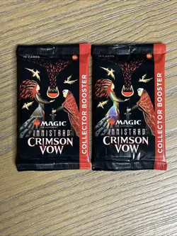 MTG Booster Pack Innistrad - Crimson Vow Collector Booster Packs Lot Of 2 NEW - Image 1