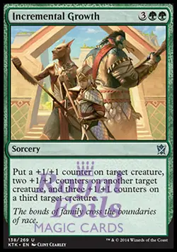 Incremental Growth 2x FOIL MTG KTK Khans of Tarkir Uncommon MINT green - Image 1