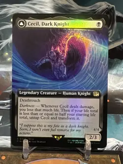 MTG Cecil, Dark Knight - Redeemed Paladin (Extended Art) [FINAL FANTASY] ✨FOIL✨ - Image 1