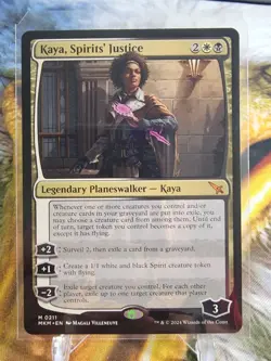 KAYA, SPIRITS' JUSTICE Murders At Karlov Manor MKM Planeswalker Magic MTG CARD - Image 1