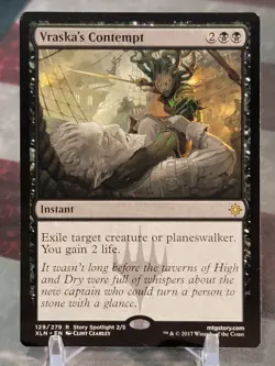 MTG Vraska's Contempt NM-Mint English Ixalan MTG Magic - Image 1