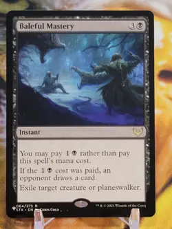 MTG Baleful Mastery - Strixhaven: School of Mages Card UNPLAYED - Image 1