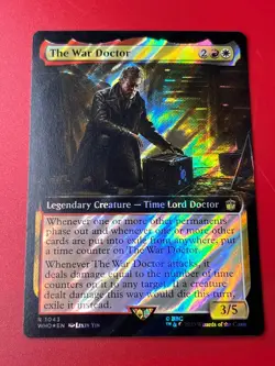 1x BORDERLESS SURGE FOIL THE WAR DOCTOR - Doctor Who - MTG - Magic the Gathering - Image 1