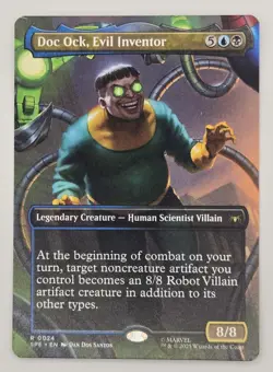 Doc Ock, Evil Inventor - (Borderless) - Marvel's Spiderman (SPE) - MTG - Image 1