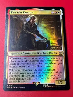 1x FOIL THE WAR DOCTOR - Doctor Who - MTG - Magic the Gathering - Image 1