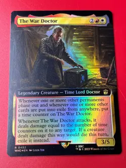 1x FOIL BORDERLESS THE WAR DOCTOR - Doctor Who - MTG - Magic the Gathering - Image 1