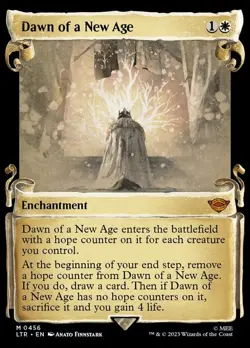 x1 Dawn of a New Age - Showcase Scrolls M MTG The Lord of the Rings: Tales of Mi - Image 1