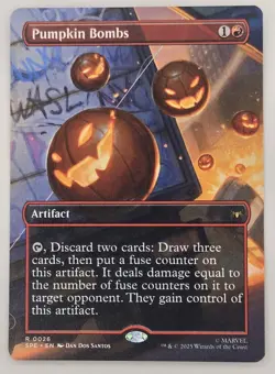 Pumpkin Bombs - (Borderless) - Marvel's Spiderman (SPE) - MTG - Image 1