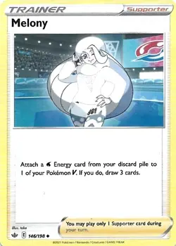 Pokemon Sword & Shield Chilling Reign Melony 146/198 Uncommon - Image 1