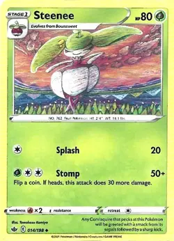 Pokemon Sword & Shield Chilling Reign Steenee 14/198 Uncommon - Image 1