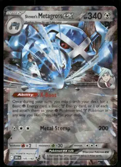 Steven's Metagross ex 145/182 Double Rare Destined Rivals Pokemon Near Mint - Image 1