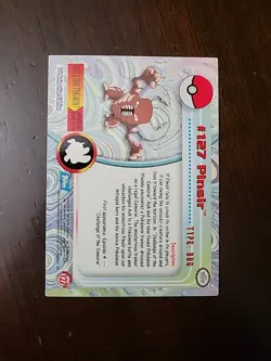 HP! Pinsir #127 - Pokemon Topps Series 3 - Blue Logo - TV Animation Edition - Image 2