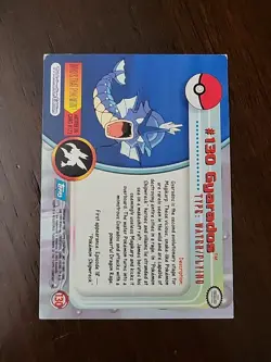 HP! Topps Pokemon Series 3 Gyarados #130 Tv Animation Edition Blue Label - Image 2