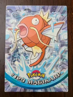 HP! Topps Pokemon Magikarp 129 Series 3 Blue Logo TV Animation Edition - Image 1