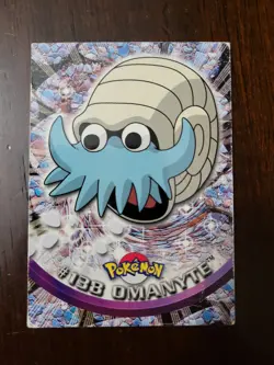 DMG! Omanyte #138 - Topps Pokemon Series 3 Blue Logo - Image 1