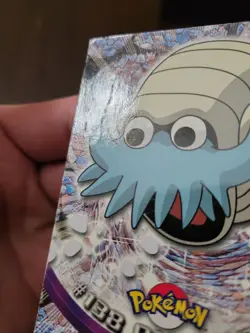 DMG! Omanyte #138 - Topps Pokemon Series 3 Blue Logo - Image 2