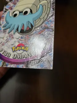 DMG! Omanyte #138 - Topps Pokemon Series 3 Blue Logo - Image 3