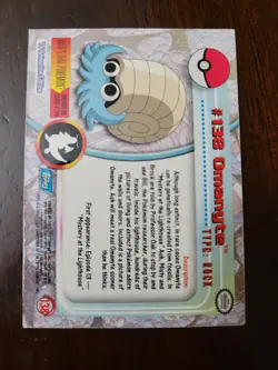 DMG! Omanyte #138 - Topps Pokemon Series 3 Blue Logo - Image 4