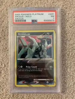Pokemon 2009 Platinum Arceus ARCEUS Holo AR1 PSA 7 - Image 1