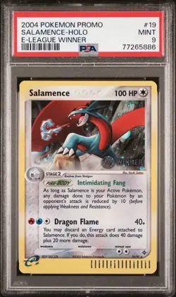 Pokemon 2004 EX Dragon Salamence Holo Winner League Promo PSA 9 Mint - Image 1