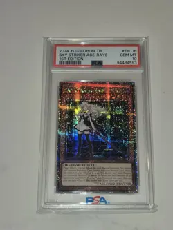 Yugioh Sky Striker Ace Raye Quarter Century Rare Alternate Art BLTR-EN116 PSA 10 - Image 2