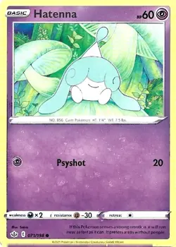 Pokemon Sword & Shield Chilling Reign Hatenna 71/198 Common - Image 1