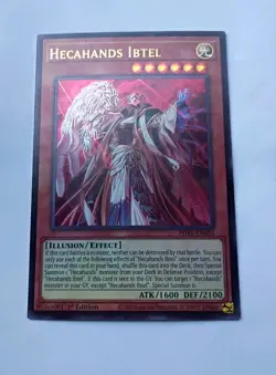 Hecahands Ibtel - Ultra Rare - PHRE-EN001 - Yu-Gi-Oh TCG 1st Edition Near Mint - Image 3