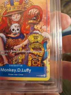 2024 ONE PIECE PROMOS 2ND ANNIV. TOURNAMENT #P-043 MONKEY.D.LUFFY BGS 9.5 2-10s - Image 3