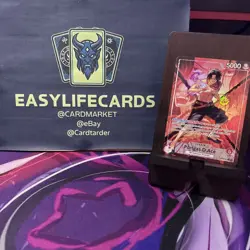 OP16-001 Portgas.D.Ace Leader Alt Art The Time To Battle One Piece TCG English - Image 1