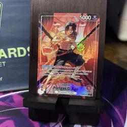 OP16-001 Portgas.D.Ace Leader Alt Art The Time To Battle One Piece TCG English - Image 2