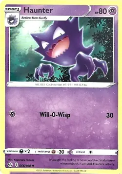 Pokemon Sword & Shield Chilling Reign Haunter 56/198 Uncommon - Image 1