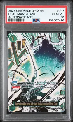 Dead Man'S Game One Piece Op12-Legacy Of The Master 037 NM PSA 10 - Image 1