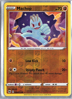 Machop 2020 Champion's Path Reverse Holo Pokemon Card 024/073 (NM) - Image 1