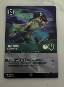 Disney Lorcana TCG Ursula's Return Jasmine Desert Warrior Enchanted Card 212/204 - Image 1