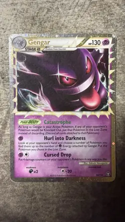 Gengar Prime HeartGold SoulSilver Triumphant Holo Card Pokemon EX/HP Condition - Image 1