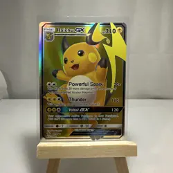 Pokemon Raichu GX SM90 Promo Holo Stage 1 GX SM Promo Set Electric Card - Image 1