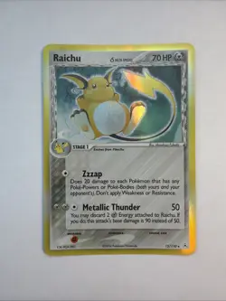 Pokemon TCG Raichu EX Holon Phantoms Full Holo Rare Card 15/110 LP/NM - Image 1